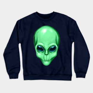 Alien Head Crewneck Sweatshirt